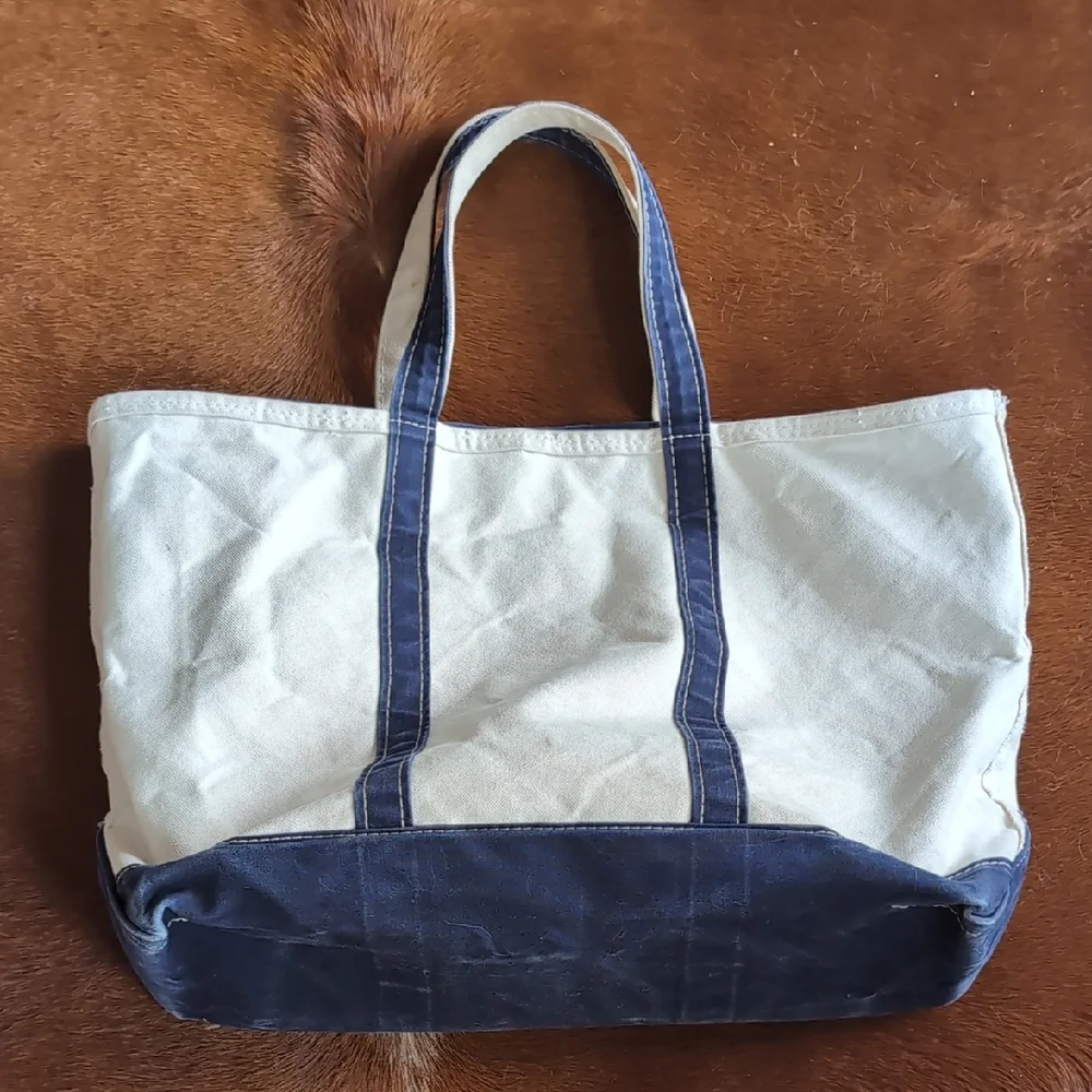 LL Bean Tote and Boat Bag (Navy) - Picture 1 of 11